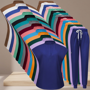 Conjunto de Uniforme Médico para Mujer, Pantalones Jogger de Sarga para Enfermeras, Ropa de Trabajo para Hospital, Color Personalizado - Product Image 3
