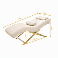 Table de massage moderne pour salon de beauté, lit pour extensions de cils, matériau en PU à éponge haute densité, design pliable, pour hôtel, salle de sport, salle de bain, chambre à coucher