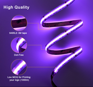 Bande <span class=keywords><strong>LED</strong></span> COB RGBCCT ultra longue professionnelle haute densité 48V sans chute de tension, <span class=keywords><strong>ruban</strong></span> flexible sans points IP20 RA90 pour plafond de projet - Product Image 6