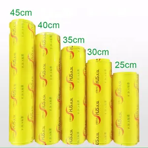 Fresh Supermarket Use PVC Cling Film Wrapping For Vegetables Fruit Chicken Meat Packing