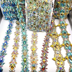 Handmade đính cườm trang trí cho phụ nữ của lễ hội trang phục cho giày dép và túi Rhinestone <span class=keywords><strong>TRIM</strong></span> phụ kiện - Product Image 2