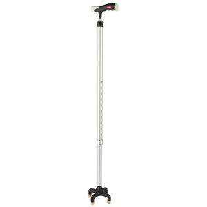 Aluminum Alloy Walking Aid Adjustable Height Anti-Slip Four Legged Cane For Elderly Support Device - Product Image 1