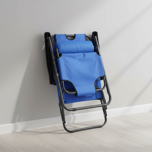 Chaise de <span class=keywords><strong>plage</strong></span> pliable confortable - Tissu Oxford, structure métallique, légère, portable, pour la pêche, le camping et les activités de plein air - Product Image 6