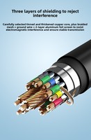 Cable de Extensión USB3.2 Gen 2 de 10 Gbps Tipo-C, Aleación de Aluminio y Cobre Libre de Oxígeno, Longitudes de 5m/7m/10m para Transmisión de Datos y VR