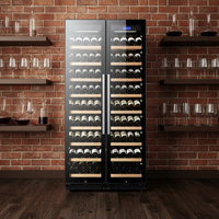 Réfrigérateur à vin monotempérature écologique extensible, vitrine moderne en métal et verre pour spiritueux, idéal pour la maison, l'hôtel et le restaurant