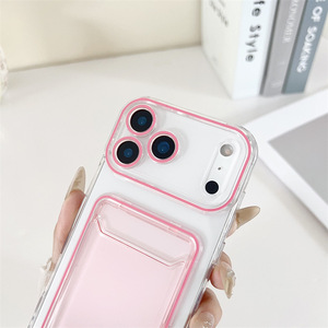 Funda transparente para iPhone X, XR, XS Max, 11, 12, 13 con tarjetero, funda tipo cartera para iPhone 17 Pro con cubierta para la cámara - Product Image 4