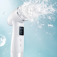 Brosse nettoyante électrique pour le visage avec logo personnalisé, étiquette privée, portable, machine à mousse automatique pour le visage, avec boîte cadeau