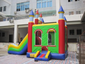 ปราสาทลมเป่าลมแบบเป็นมิตรกับสิ่งแวดล้อม ลดราคาพิเศษ พร้อมสไลเดอร์ วัสดุ PVC รับน้ำหนักได้ 800 กก. สำหรับเช่าจัดงานปาร์ตี้เชิงพาณิชย์ รองรับได้ 20 คน - Product Image 2