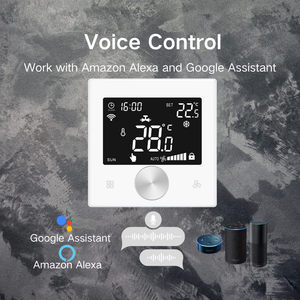 Tiết kiệm năng lượng chế độ ngủ 3 quạt tố<span class=keywords><strong>c</strong></span> độ quạt đơn vị cuộn dây tuya nhiệt <span class=keywords><strong>c</strong></span>ủ<span class=keywords><strong>a</strong></span> nút <span class=keywords><strong>c</strong></span>ảm ứng núm nhiệt với Alexa bằng giọng nói nhiệt - Product Image 5