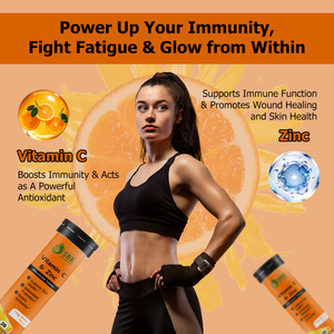 Comprimés de vitamine C et de zinc en gros : la vitamine C renforce l'immunité et stimule puissamment les niveaux d'énergie - Product Image 4