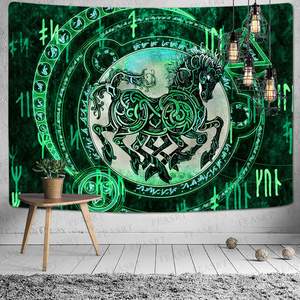 Champignon Forêt Château Tapisserie Conte Trippy Coloré <span class=keywords><strong>Papillon</strong></span> Tenture murale Tapisserie - Product Image 2