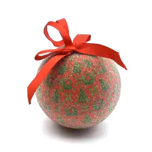 कस्टम थोक उच्च गुणवत्ता Shatterproof गहने 8CM फोम Baubles क्रिसमस Decoupage गेंदों क्रिसमस पेड़ सजावट