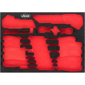 VIGOR-Inserto de espuma blanda para V5081 (vacío)-EAN 4047728050821 TALLERES RODANTES BANDEJAS VACÍAS DE ENROLLAMIENTO- - Product Image 1