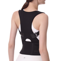 Correcteur de posture réglable en polyester et coton pour un soutien universel des épaules et du dos pour adultes et enfants