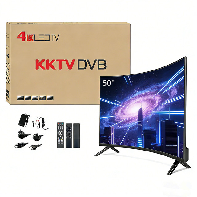 Ready to Ship 50 Inch Accept Custom OEM Verified Android Curved Screen Hotel Television 2K 4K Led Android Smart Tv