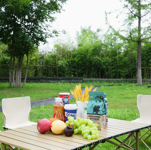<span class=keywords><strong>Set</strong></span> Tavolo e Sedie Pieghevoli in Alluminio Leggero e Portatile, Arredamento da Picnic per Spiaggia, Giardino e Patio - Product Image 6