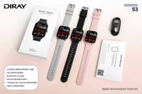 Montre connectée carrée unisexe, montres de sport, grand écran, montre connectée tendance JL7012F6, écran plein écran, 3 couleurs, plus de 100 modes sportifs, suivi d'activité