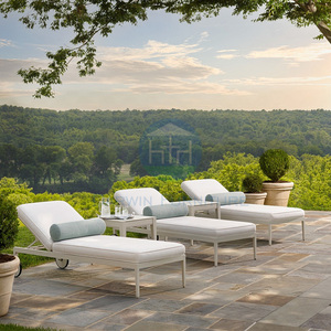 Chaise de lit de salon de piscine Darwin <span class=keywords><strong>avec</strong></span> <span class=keywords><strong>roue</strong></span> chaise longue <span class=keywords><strong>avec</strong></span> coussin confortable chaise de <span class=keywords><strong>plage</strong></span> d'hôtel au bord de la piscine mobilier d'extérieur - Product Image 4