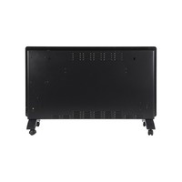 Calentador Eléctrico de Panel de Vidrio con Control Táctil, Pantalla LED, Temporizador de 24H, Bloqueo para Niños, Control por Aplicación Inteligente, Calentador de Espacio con Ruedas