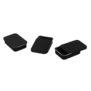High quality 2.3 inch sliding lid rectangular tin box solid perfume box metal packaging box