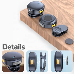 Microfono Wireless Q8 con 2 <span class=keywords><strong>Microfoni</strong></span>, Pulsante Magnetico, Microfono <span class=keywords><strong>Lavalier</strong></span> Wireless con Display Digitale e Custodia Batteria - Product Image 3