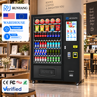 Distributeur automatique de snacks RUNYANG avec écran tactile intelligent et lecteur de cartes pour aliments et boissons