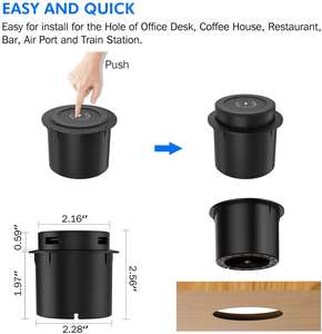 Meuble 3 en 1 Rétractable 10W Table Cachée Charge Rapide USB Intégré Bureau Batterie Chargeur de Téléphone - Product Image 5