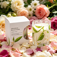 Bougie parfumée d'aromathérapie à la cire de soja végétale naturelle de luxe, longue durée (60 heures), dans un pot mat recyclable