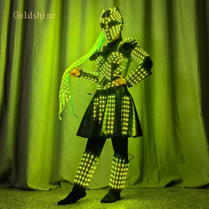Traje de Robot LED para Mujer, Disfraz de <span class=keywords><strong>Guetta</strong></span> para Halloween, Actuaciones en Escenario, Disfraz con Zancos para Navidad, Año Nuevo, Fiestas de Año Nuevo Chino - Product Image 4