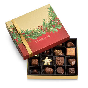 Emballage de Collection de chocolat doré imprimé personnalisé, boîte cadeau de bonbons avec Inserts - Product Image 4