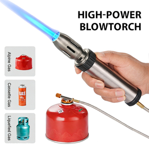 <span class=keywords><strong>Chalumeau</strong></span> professionnel portable alimenté par <span class=keywords><strong>tuyau</strong></span>, torche multi-gaz à flamme réglable, torche au gaz butane pour allumage extérieur en alpinisme - Product Image 1