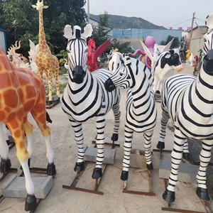 A grandezza naturale in fibra di vetro Zebra oggetti di scena in resina <span class=keywords><strong>Safari</strong></span> animale 4ft Zebra statua per la vendita - Product Image 1