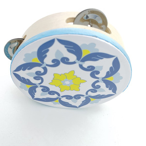 Wholesale Orff <b>Music</b> Early Education <b>Instrument</b> Wooden Singble-Row Tambourine Hand Shake Bell Rattles Toy Baby's Teaching Aids - Product Image 5