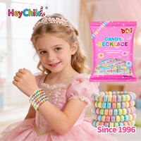 Bonbons en gros personnalisés sous marque privée Halal, bonbons colorés en forme de bracelet et de collier, saveurs multiples de fruits, ODM