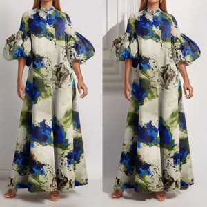 Nouvelle Collection Printemps 2026 de Vêtements Féminins, Robe Européenne et Américaine Transfrontalière, Imprimé Végétal Élégant et Stylé - Product Image 4