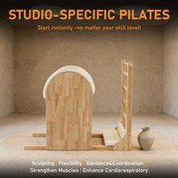 Ventes directes usine : Équipement de Pilates Ladder Barrel en bois de chêne pour les cours de Pilates et l'amélioration des fonctions corporelles