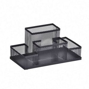 Organisateur de stylos multifonctionnel pour fournitures de bureau, support de rangement promotionnel en métal pour papeterie - Product Image 1