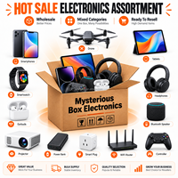 Palettes mystères d'électronique aléatoire avec ordinateurs portables, systèmes de jeu, casques audio, téléphones portables et produits variés pour la vente en gros