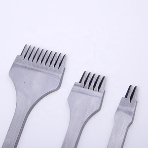 Wholesale Leather Stitching Chisel <strong>Set</strong> 2/5/10 Teeth Pricking Iron Leather <strong>Hole</strong> <strong>Punch</strong> - Product Image 3