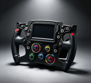 Volante de Carreras con Force Feedback Eléctrico, Panel de Carbono, Compatible con PC, Pantalla LCD Integrada, Botones de Control Multifunción - Product Image 3