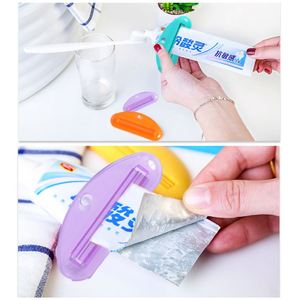 Custom Logo Eco-Friendly Plastic Two-piece Bathroom <b>Toothpaste</b> Tube Squeezer <b>Dispenser</b> Makeup Beauty Promo Gift Item - Product Image 5