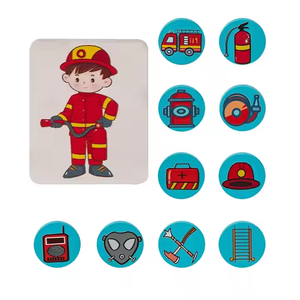 Nouveau Style en bois carrière Cognition Matchmaking Board appariement jeu de bataille jouets d'apprentissage éducatifs pour enfants garçons et filles - Product Image 6