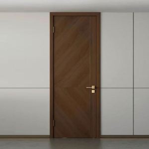 Porte en bois simple de style chinois moderne élégante pour chambre à coucher, nouvelle, personnalisable, fabricant d'intérieur, prend en charge - Product Image 4