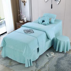 2024 nouveau style Offre Spéciale mode salon de beauté ensembles de literie Simple polyester 4 pièces ensembles Salon de beauté Massage Spa thérapie <span class=keywords><strong>lit</strong></span> <span class=keywords><strong>elle</strong></span> - Product Image 2