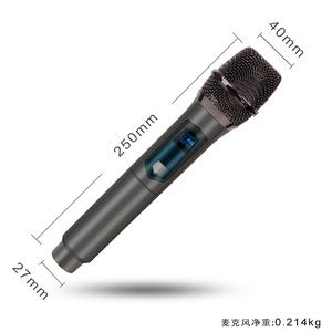 Wanwei U9 <b>Wireless</b> <b>Microphone</b> 2.4G Heart Shaped Directional Professional Karaoke Live Streaming Audio Mic - Product Image 4