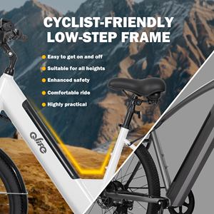 Qlife Cityone 2.0 500W 26*2.1 48V Klasse 3 Step-Through Pendler-Stadtfahrrad für Erwachsene - Product Image 2