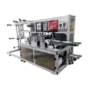 Full Automatic Manufacturing Women Sanitary Napkin Machine Production Line Pads Making Packaging Machine3-in-1 Raw Material Air