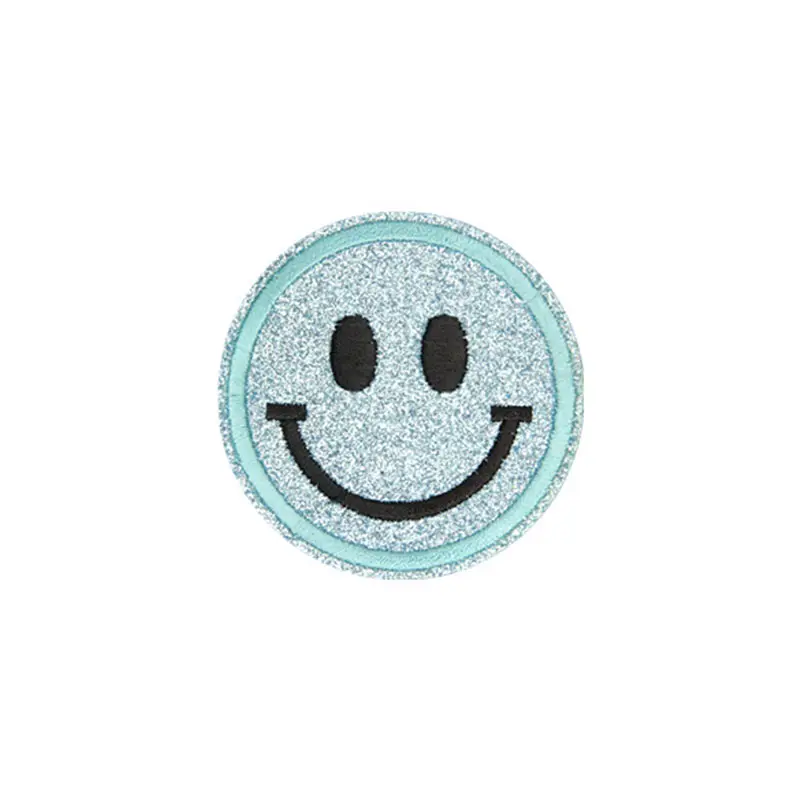 Hot Sale Einfache schöne Stil Chenille Patch Hoodies 3D gestickte Smiley Face Patch von chinesischen Hersteller beliebtes Modell