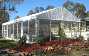 18x30m 18x35m Sauna im Freien Sonnen liege aufblasbare Camping Hoch leistungs zelte für Veranstaltungen klares Party Orangerie Zelt - Product Image 5