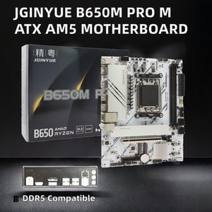 JGINYUE B650M برو atam5 لوحة أم جديدة لسطح المكتب للألعاب مزدوجة dddr5 و MHz + MHz واجهة ساتا تدعم 64 جيجابايت رام - Product Image 3